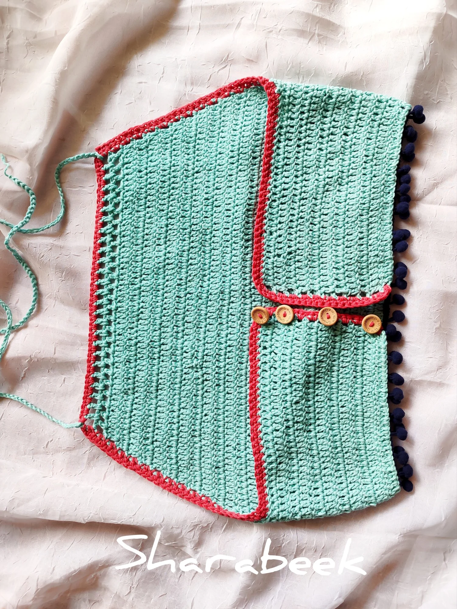 Crop Top. Turquoise clair