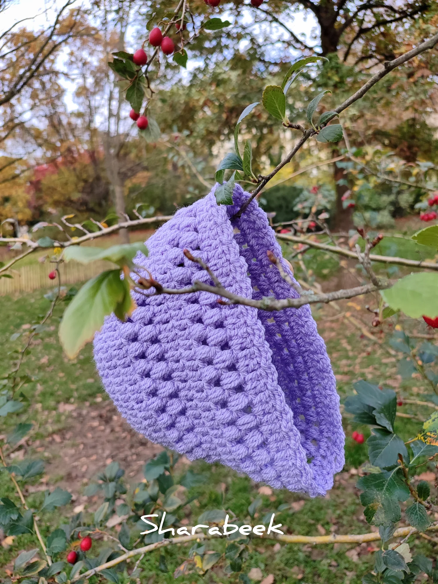 Bonnet unisexe .Mauve