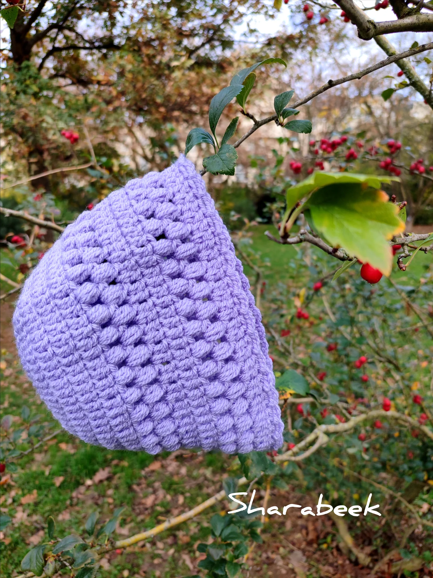 Bonnet unisexe .Mauve