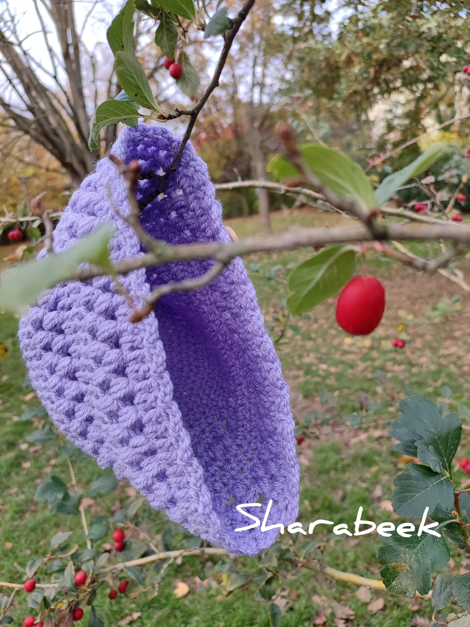 Bonnet unisexe .Mauve