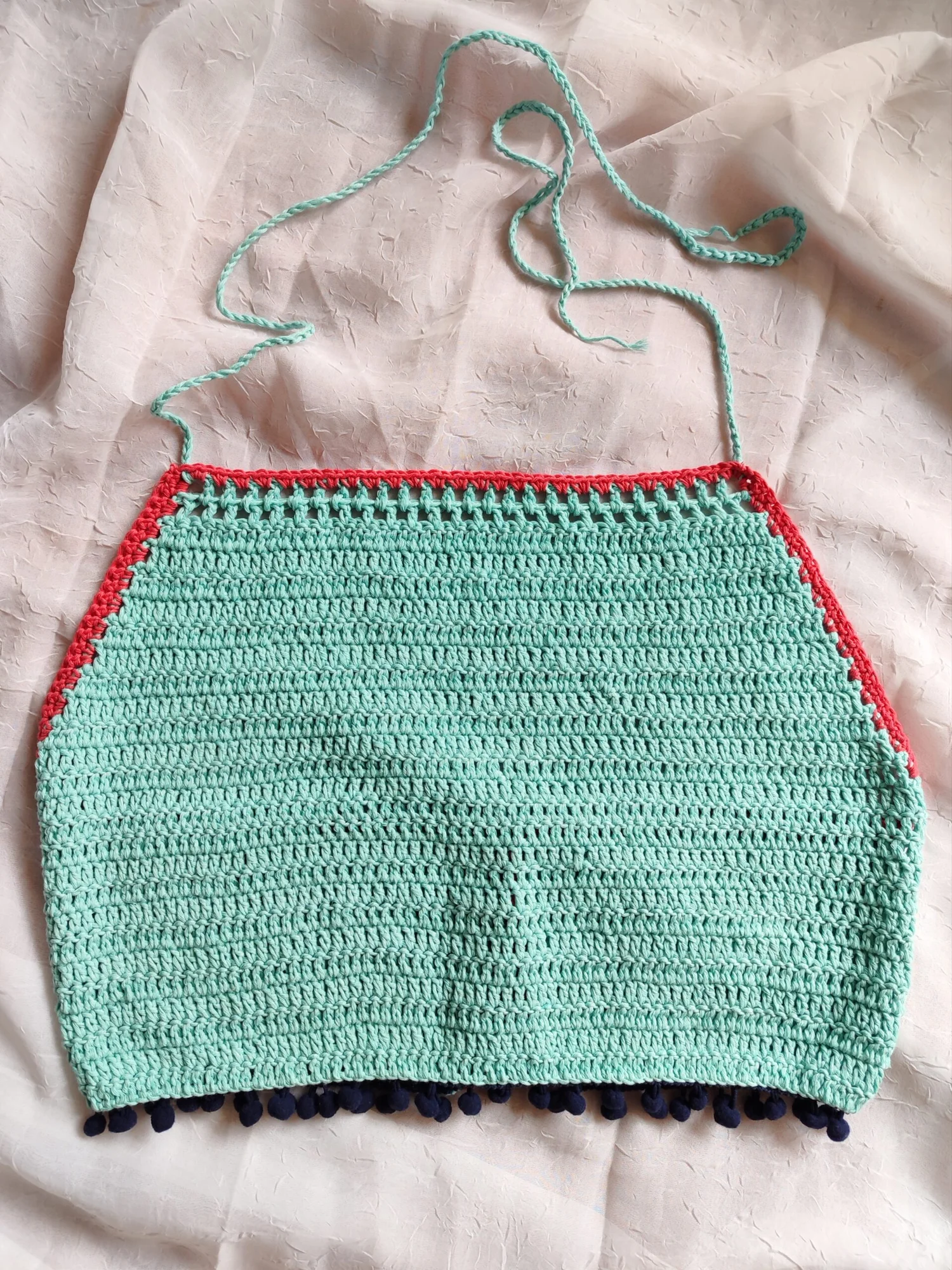 Crop Top. Turquoise clair