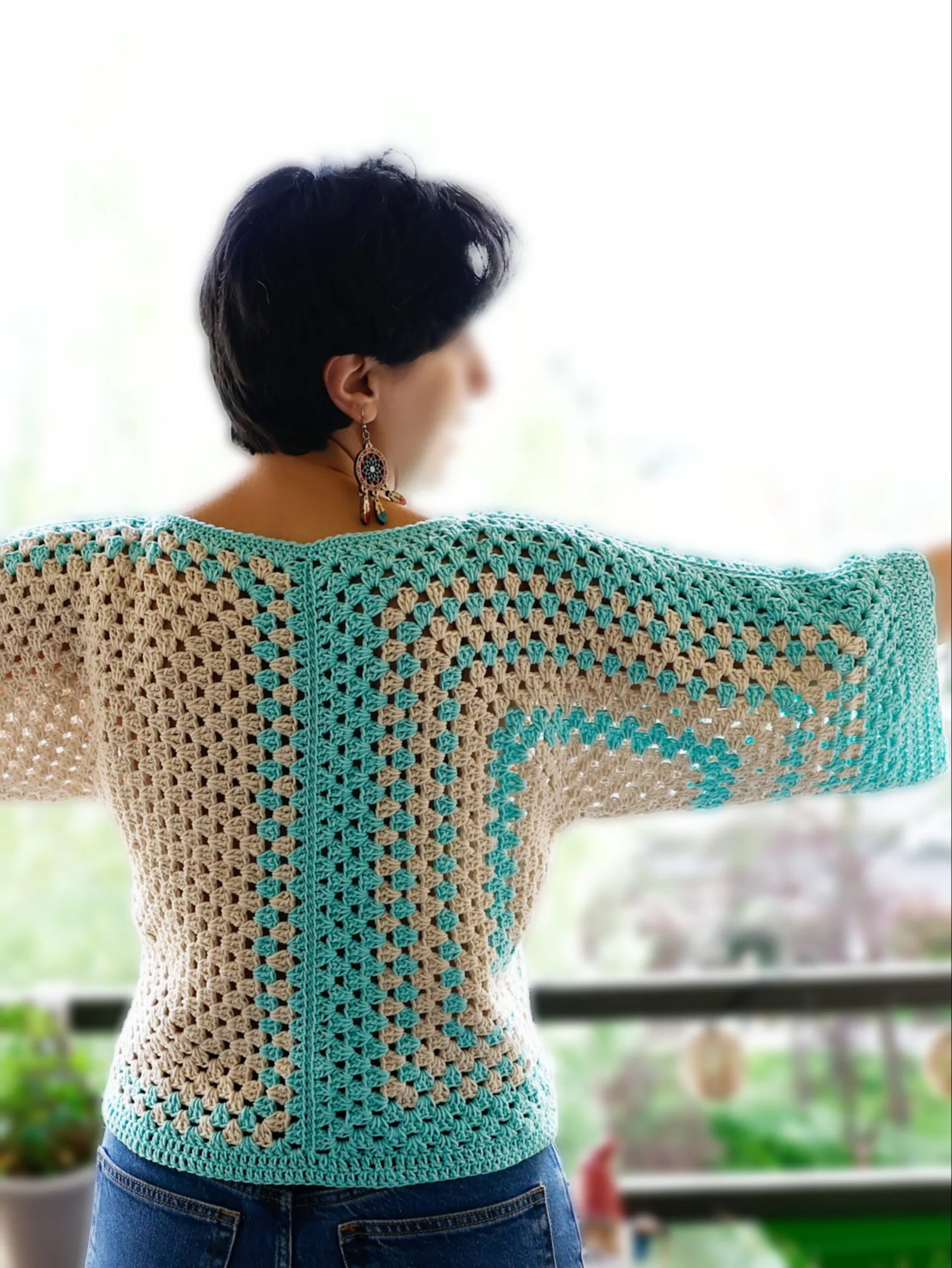 Top Sam . Royal turquoise