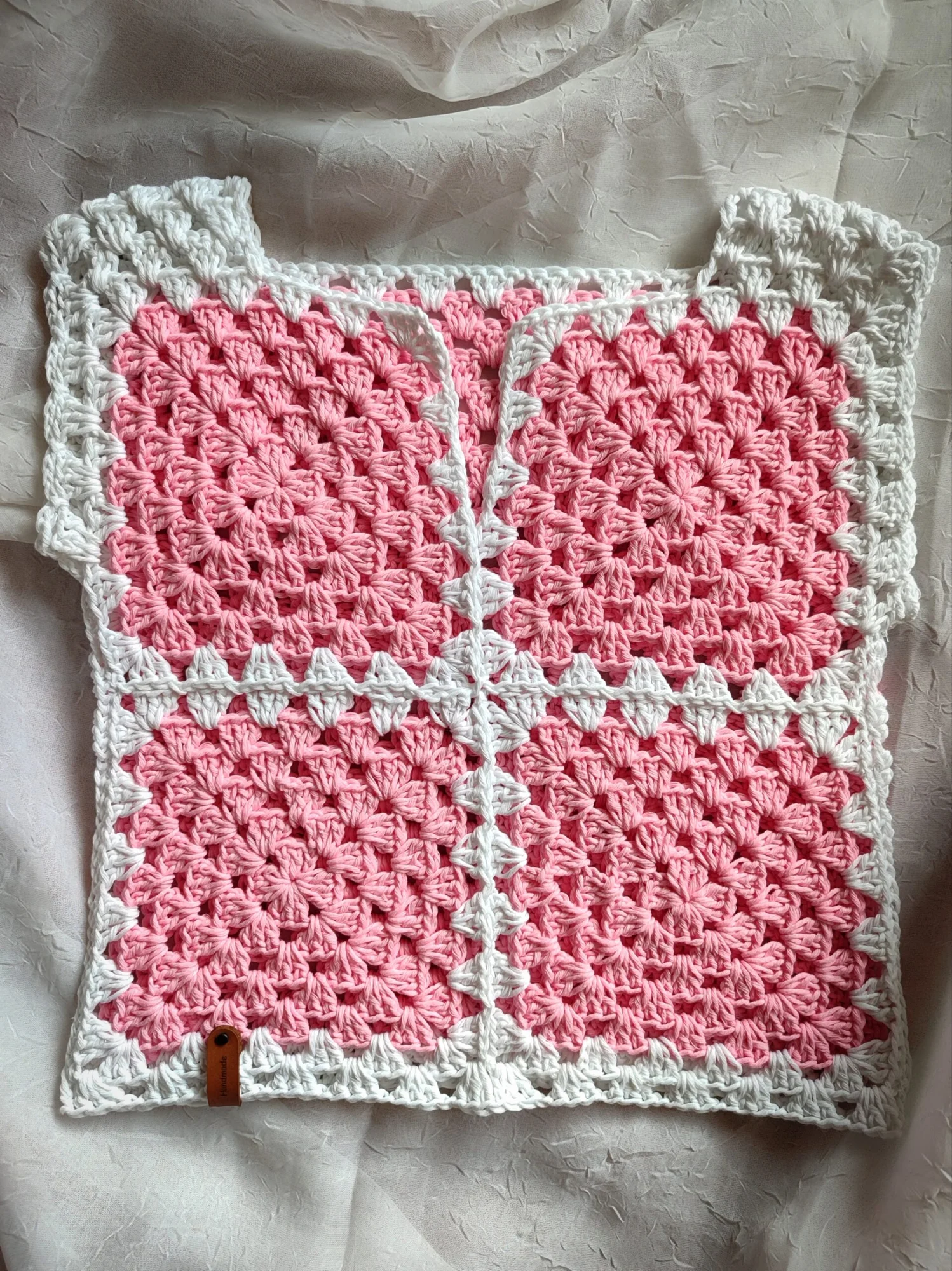 Top d’été. Rose et Balnc