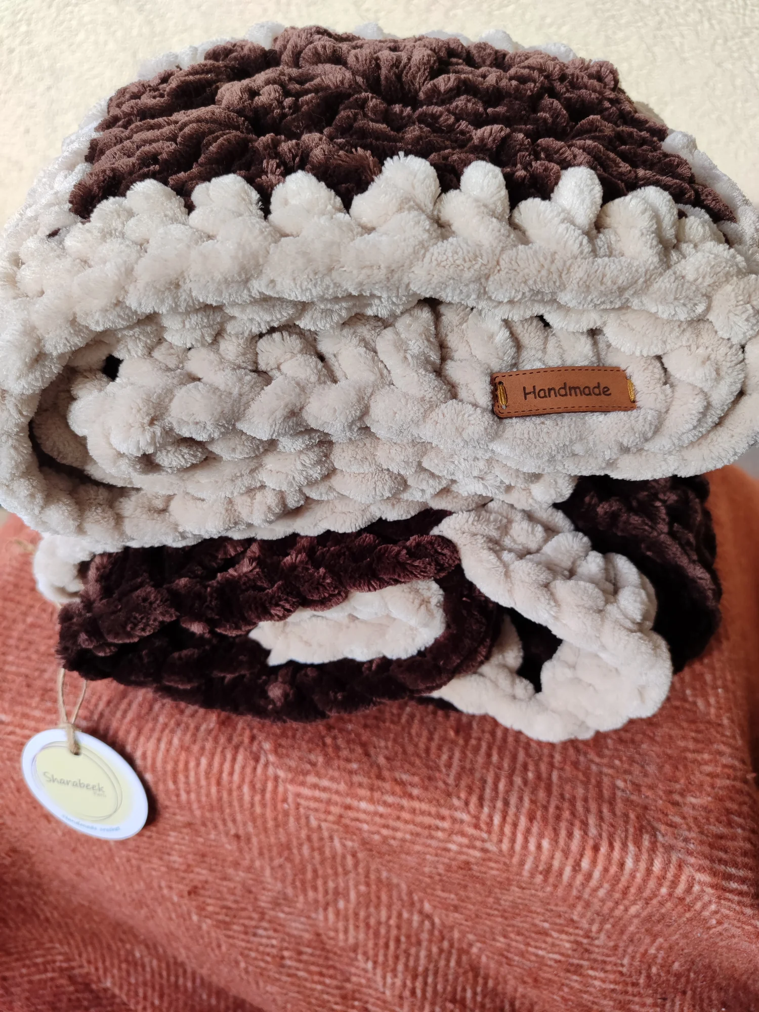 Bonnet+snood .Velours