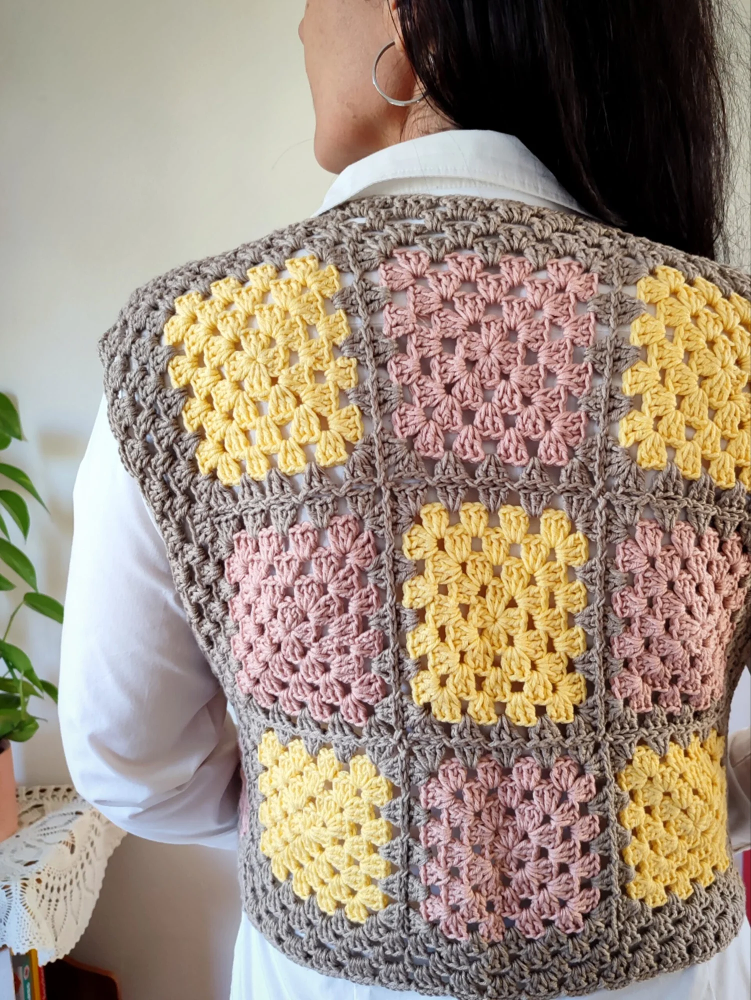 Gilet Nadia .Argile