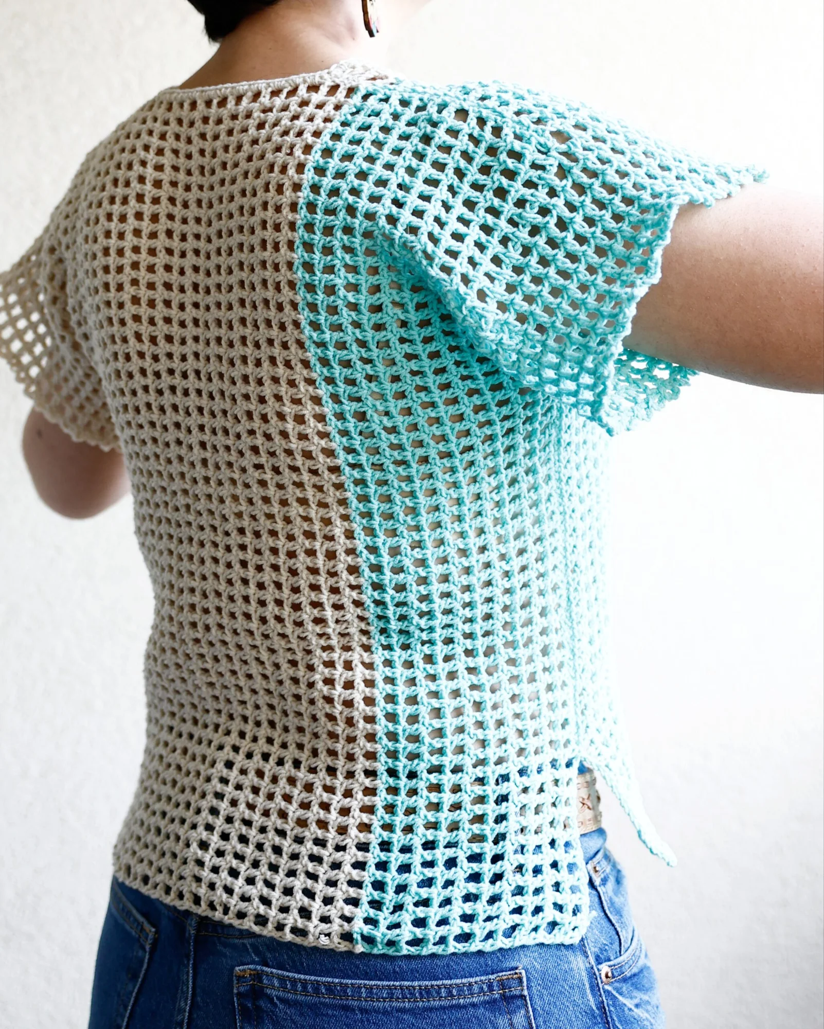 Top chichi. turquoise