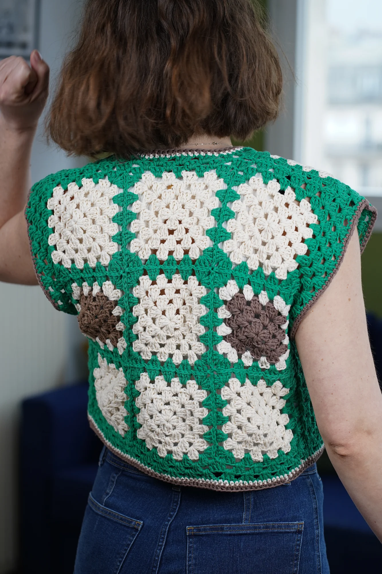 gilet nadia vert