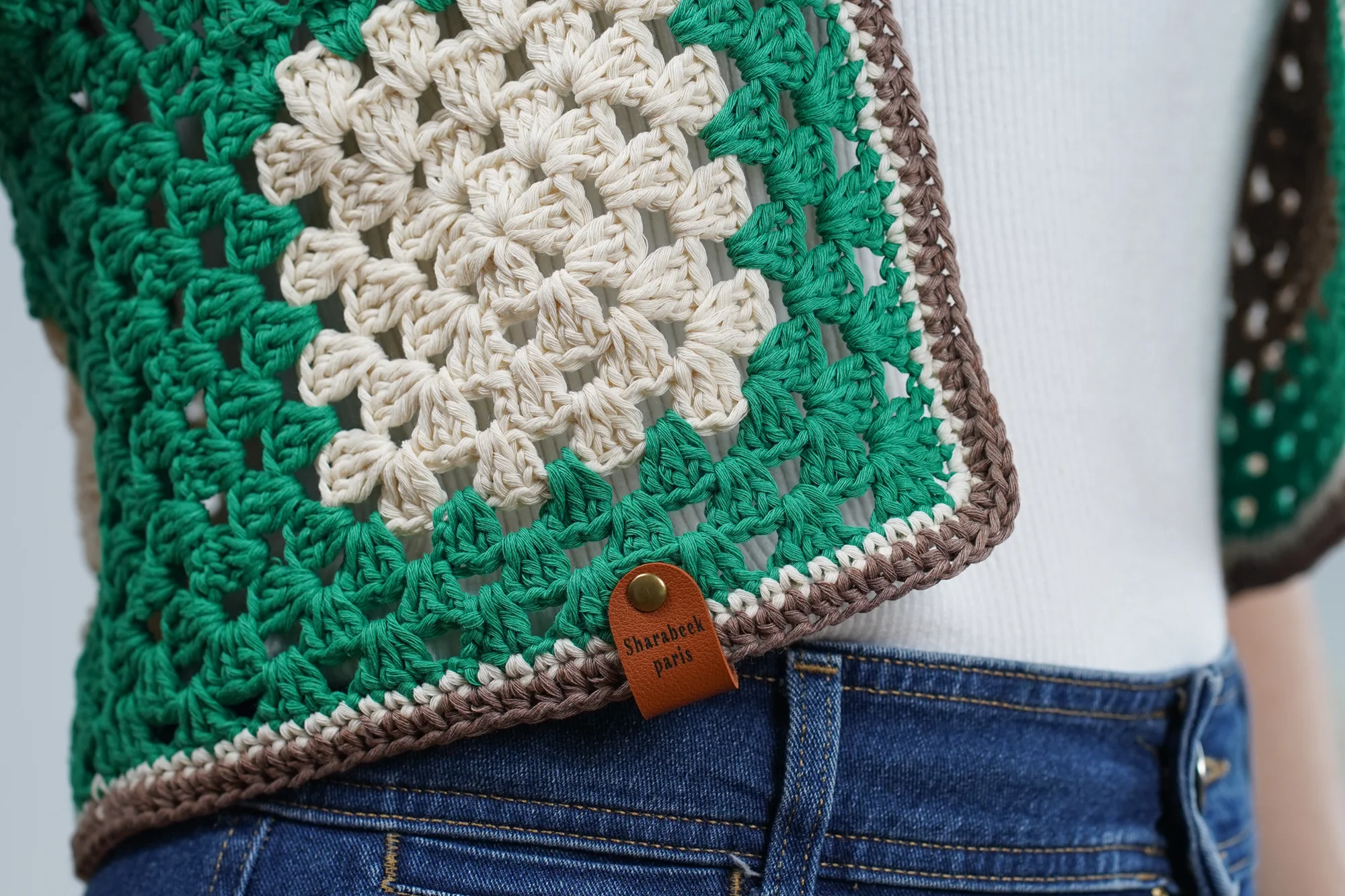 gilet nadia vert