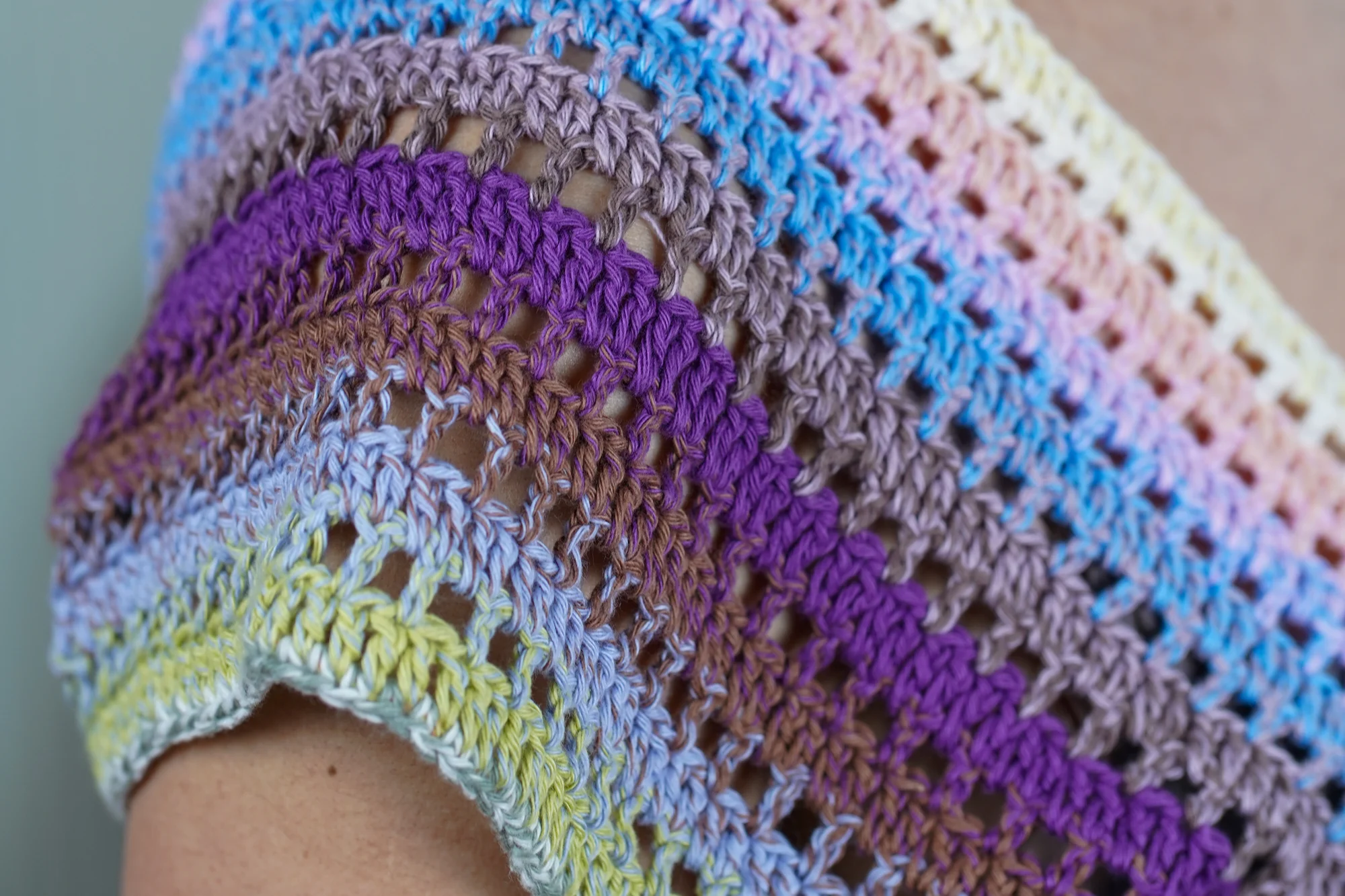 top camille coloré