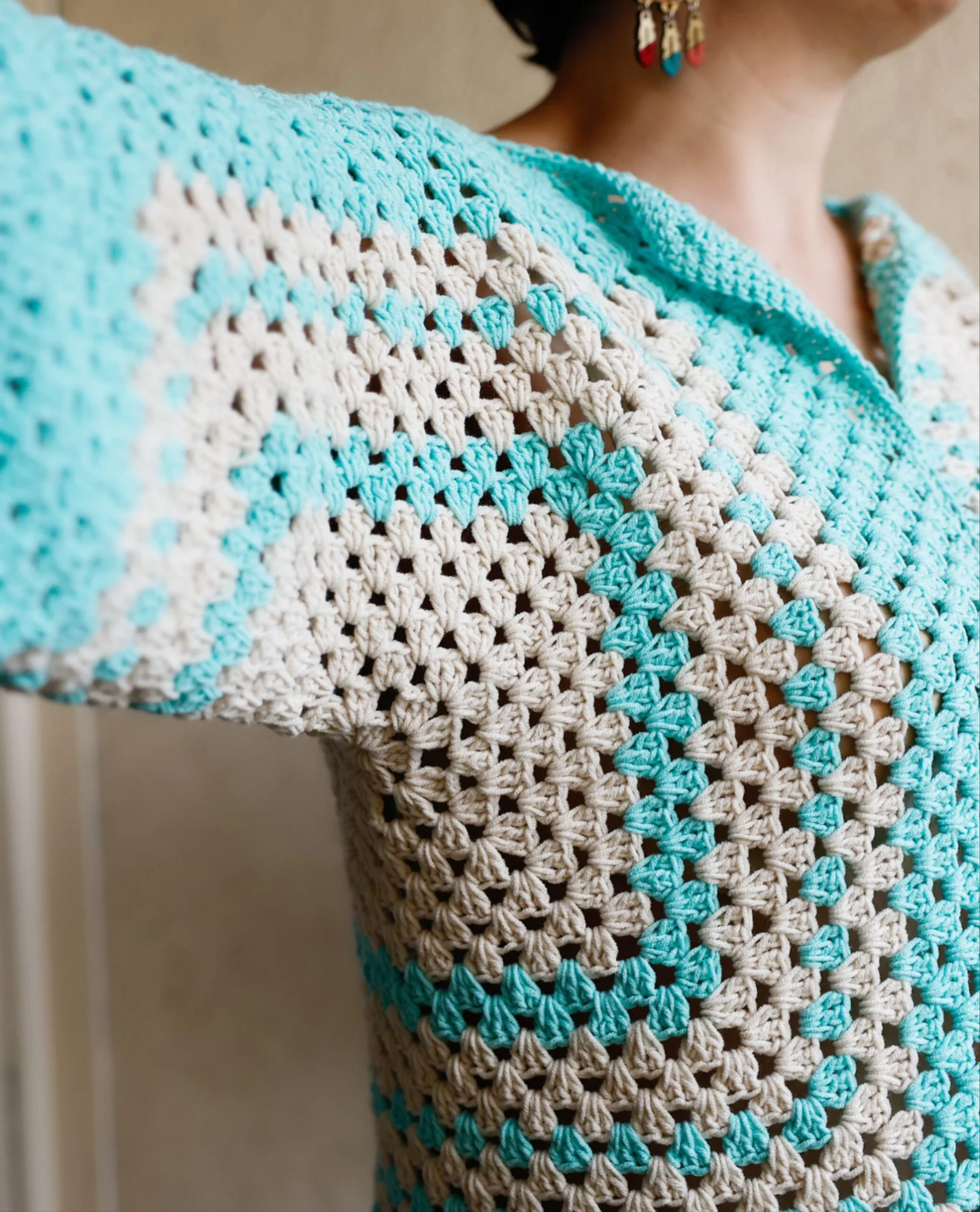 Top Sam . Royal turquoise