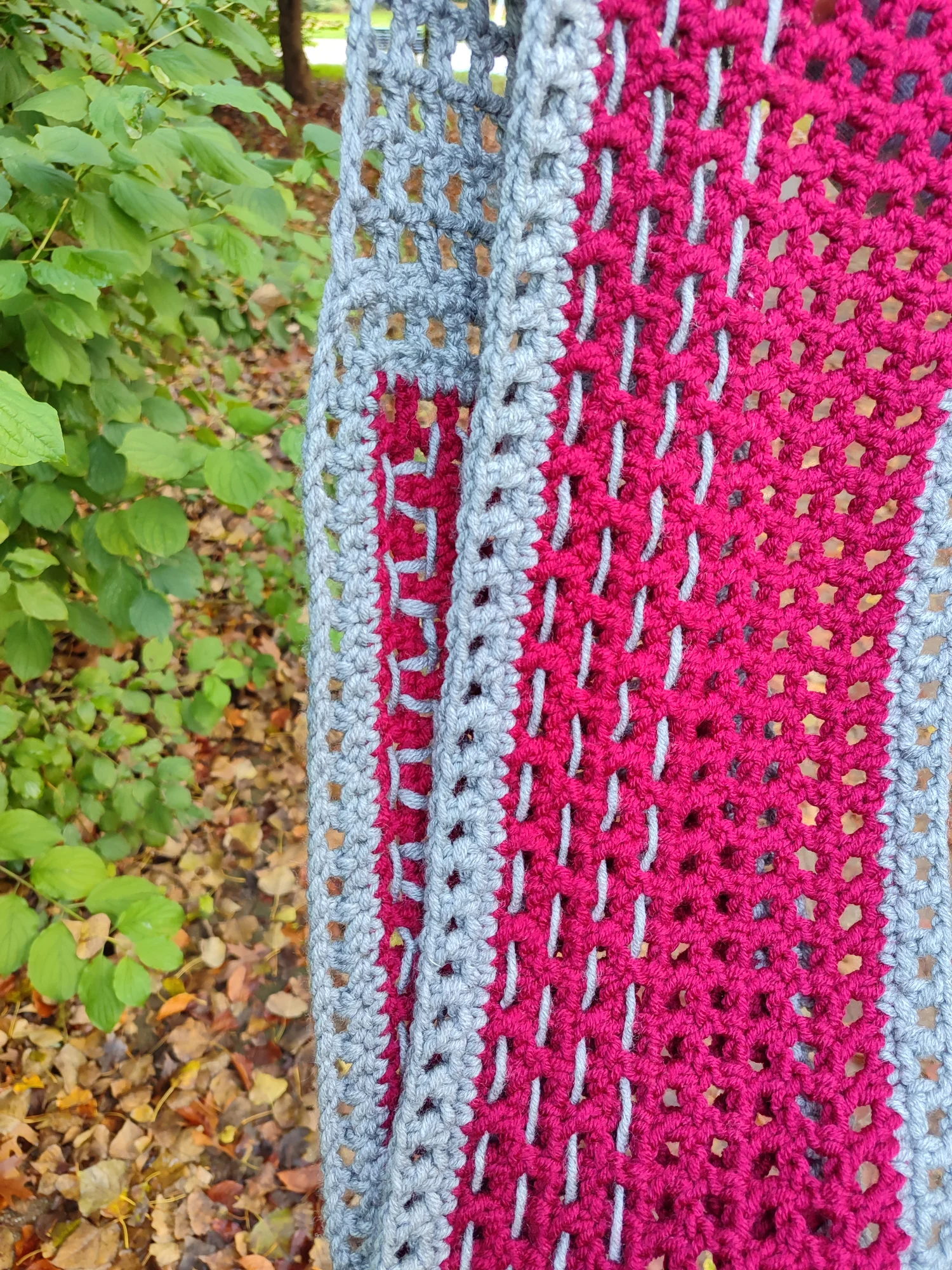 Snood. Bordeaux