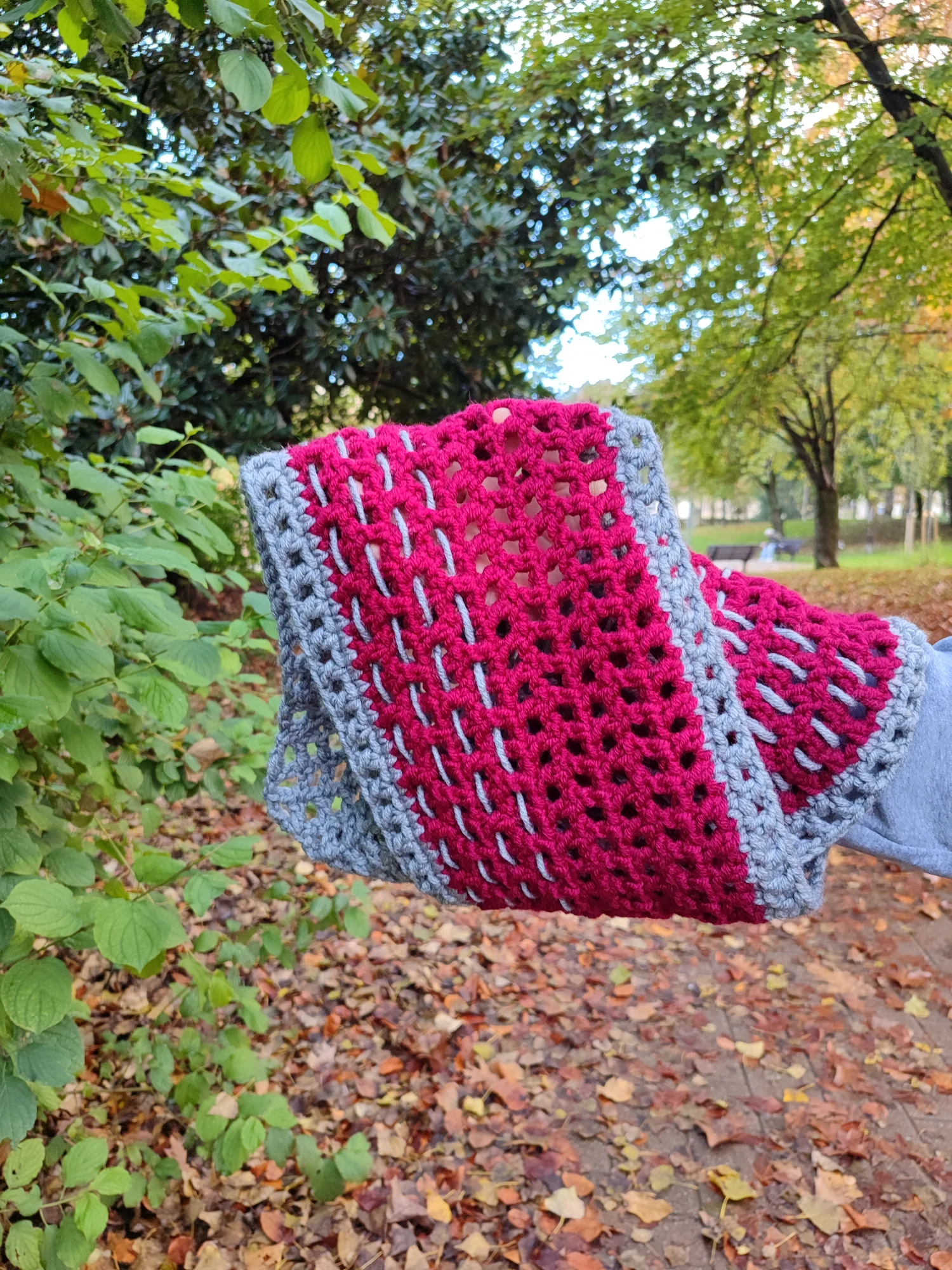 Snood. Bordeaux