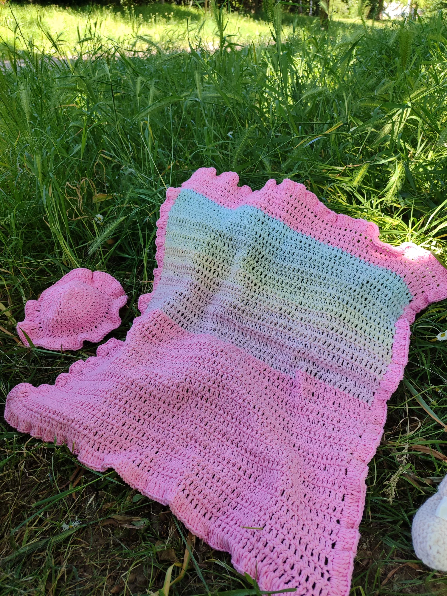 Couverture,Barboteuse, bonne. rose
