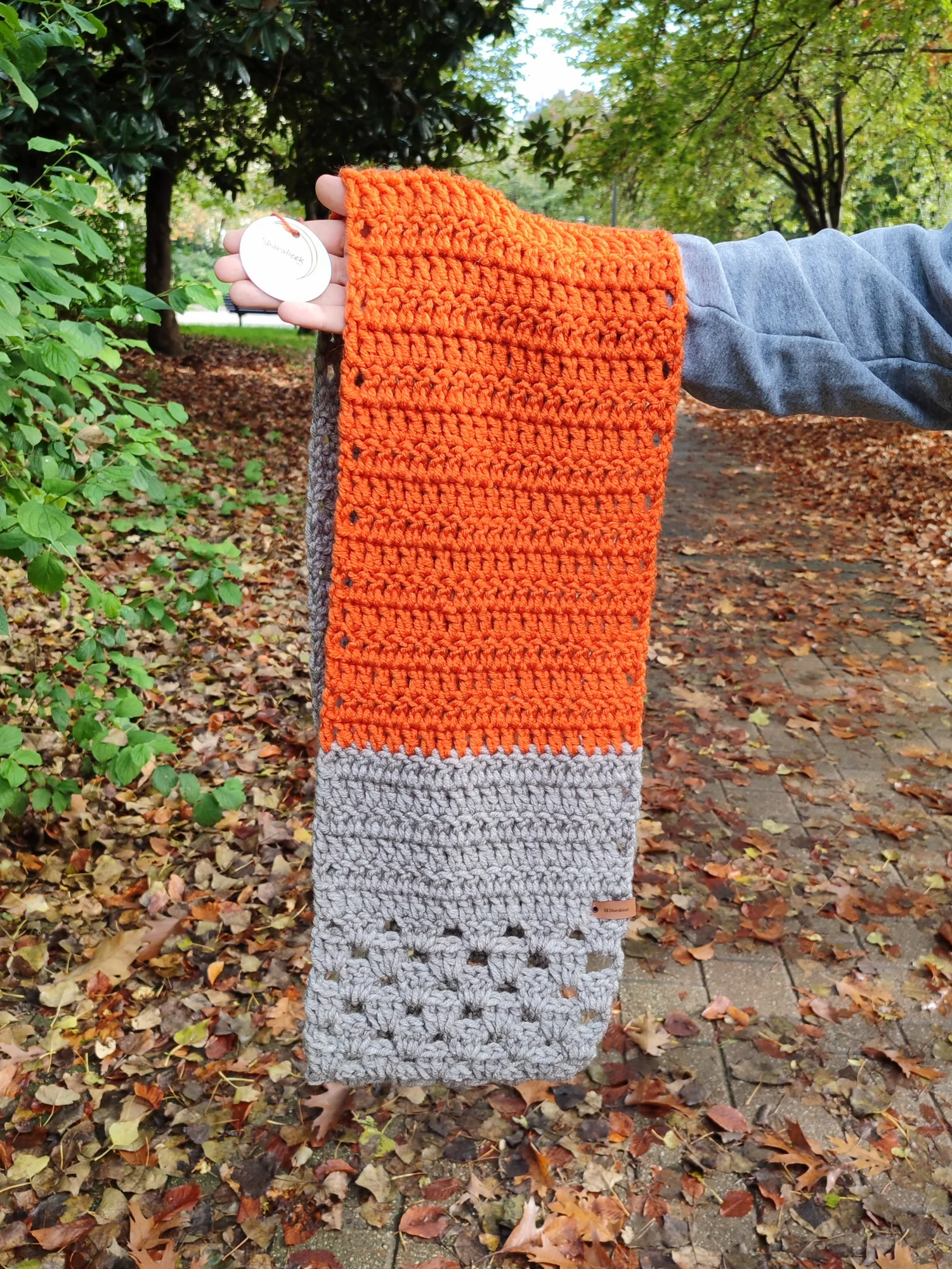 Snood. Citrouille