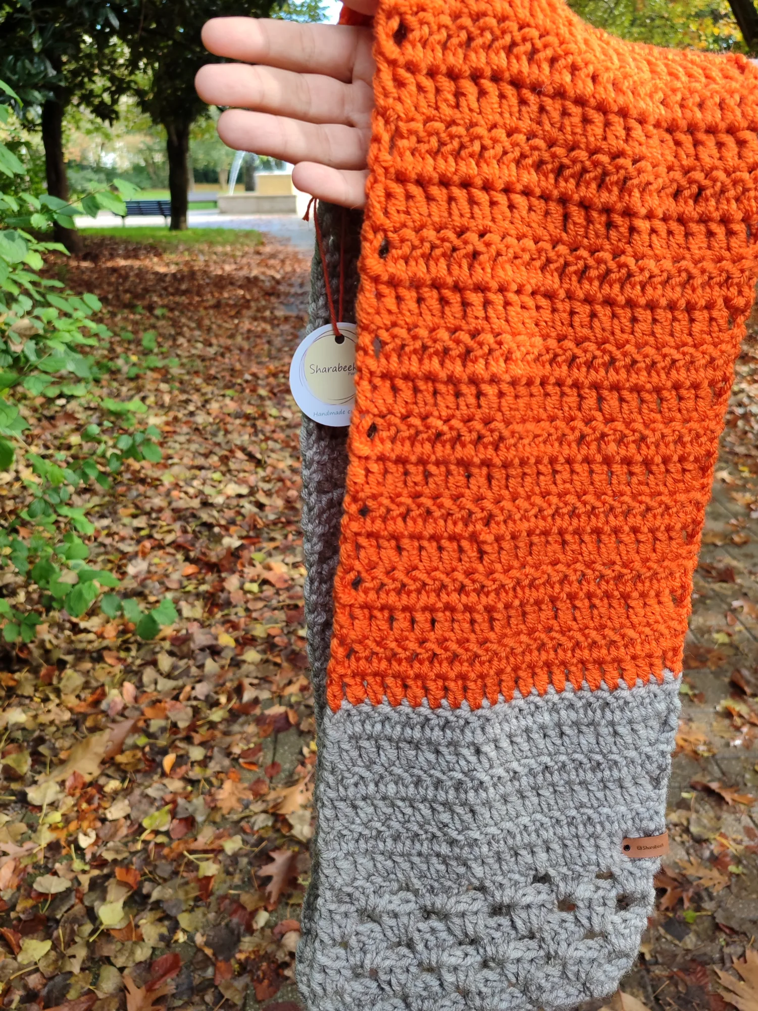 Snood. Citrouille