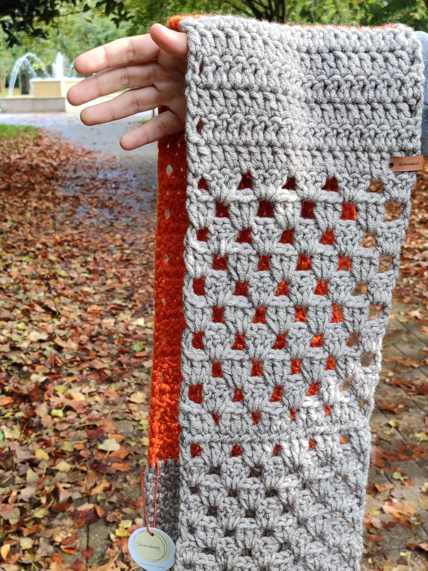 Snood. Citrouille