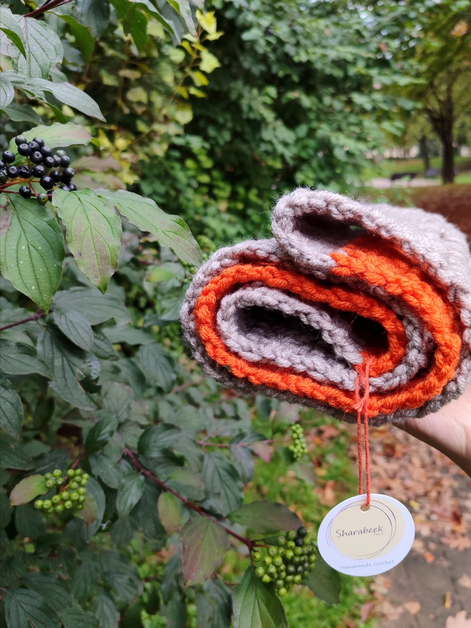 Snood. Citrouille