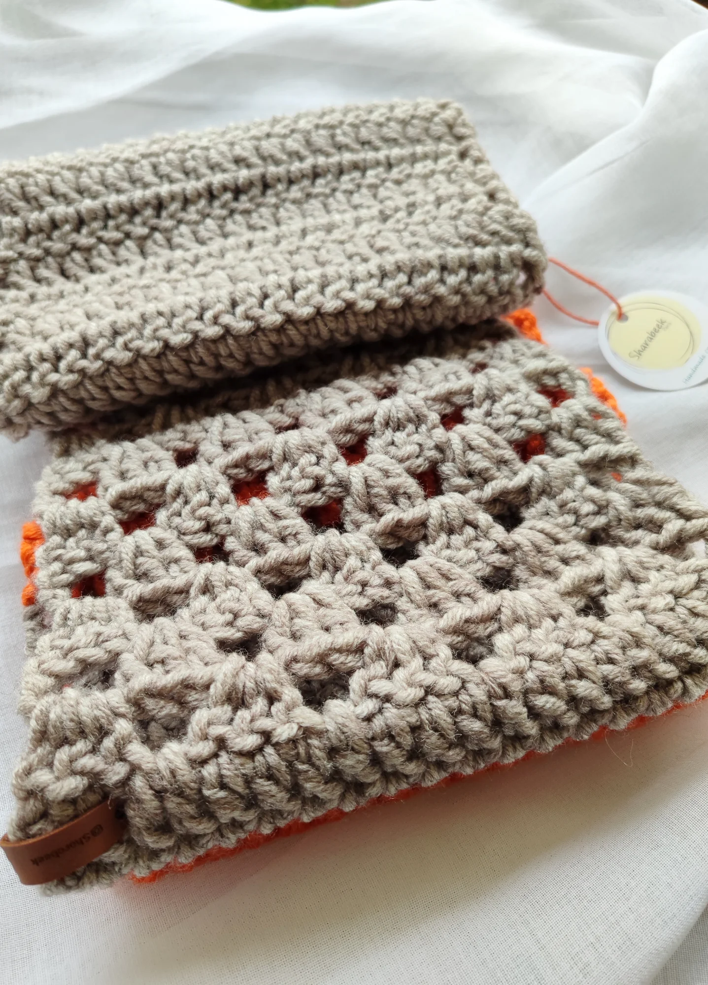 Snood. Citrouille
