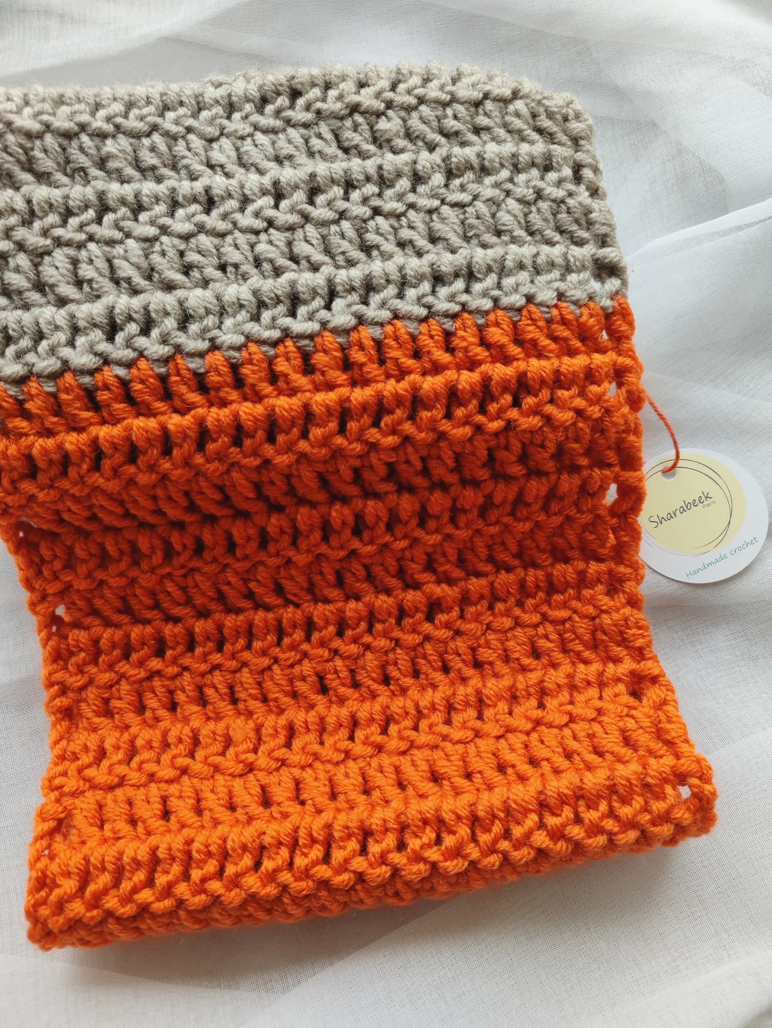 Snood. Citrouille