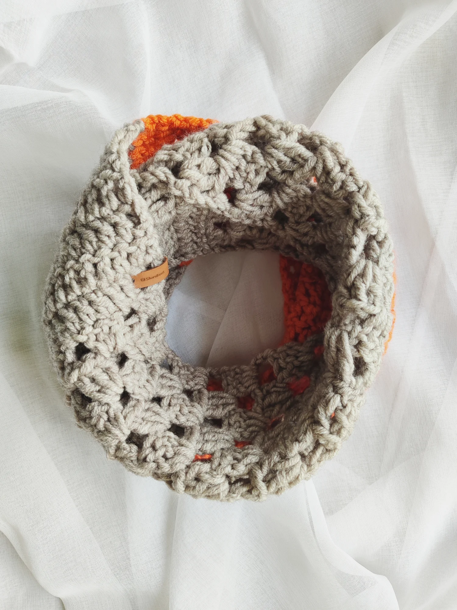 Snood. Citrouille