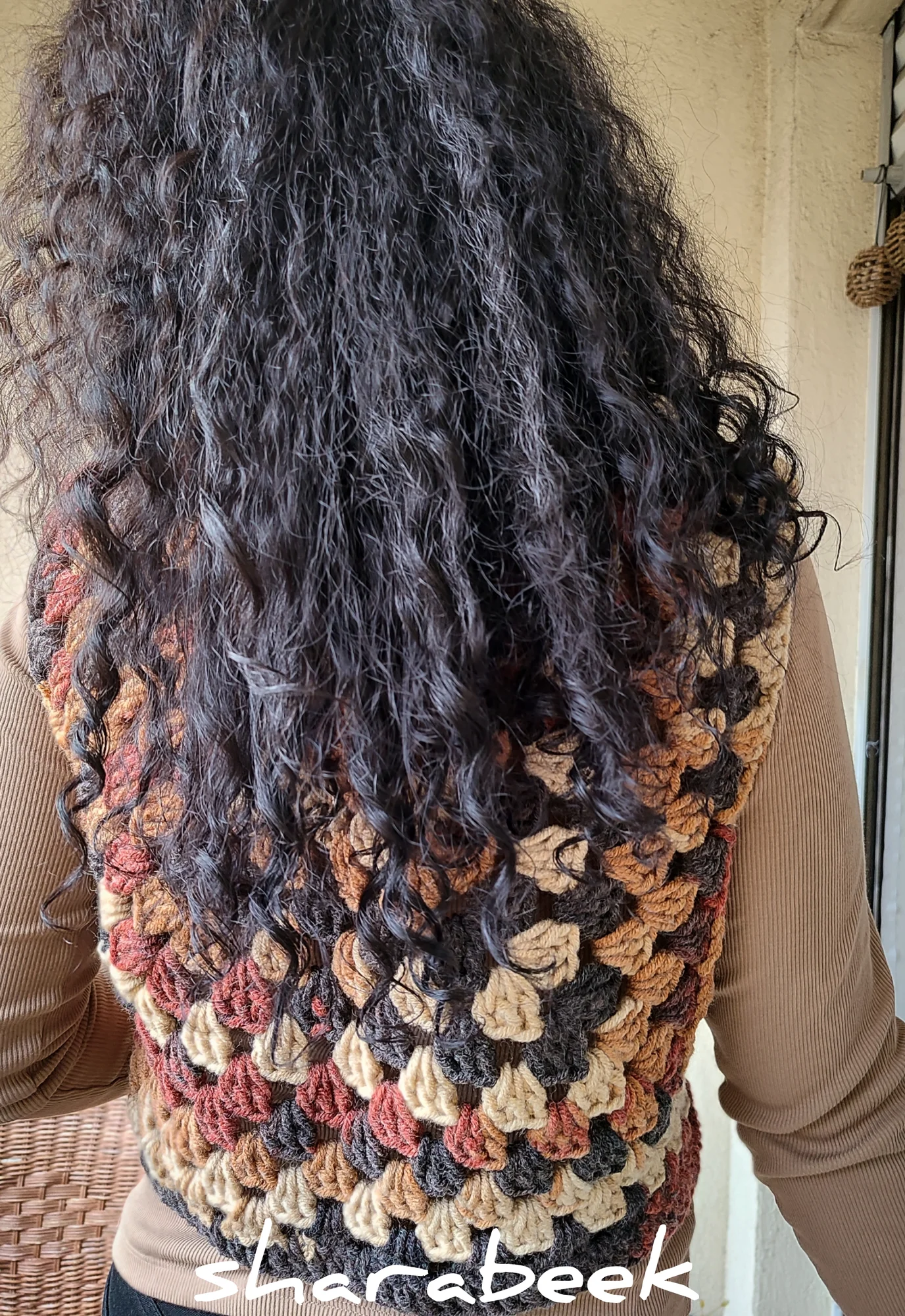 Gilet Nadia .Marron
