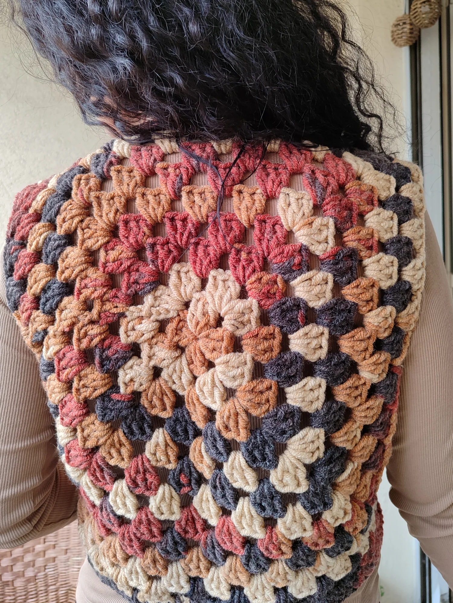 Gilet Nadia .Marron