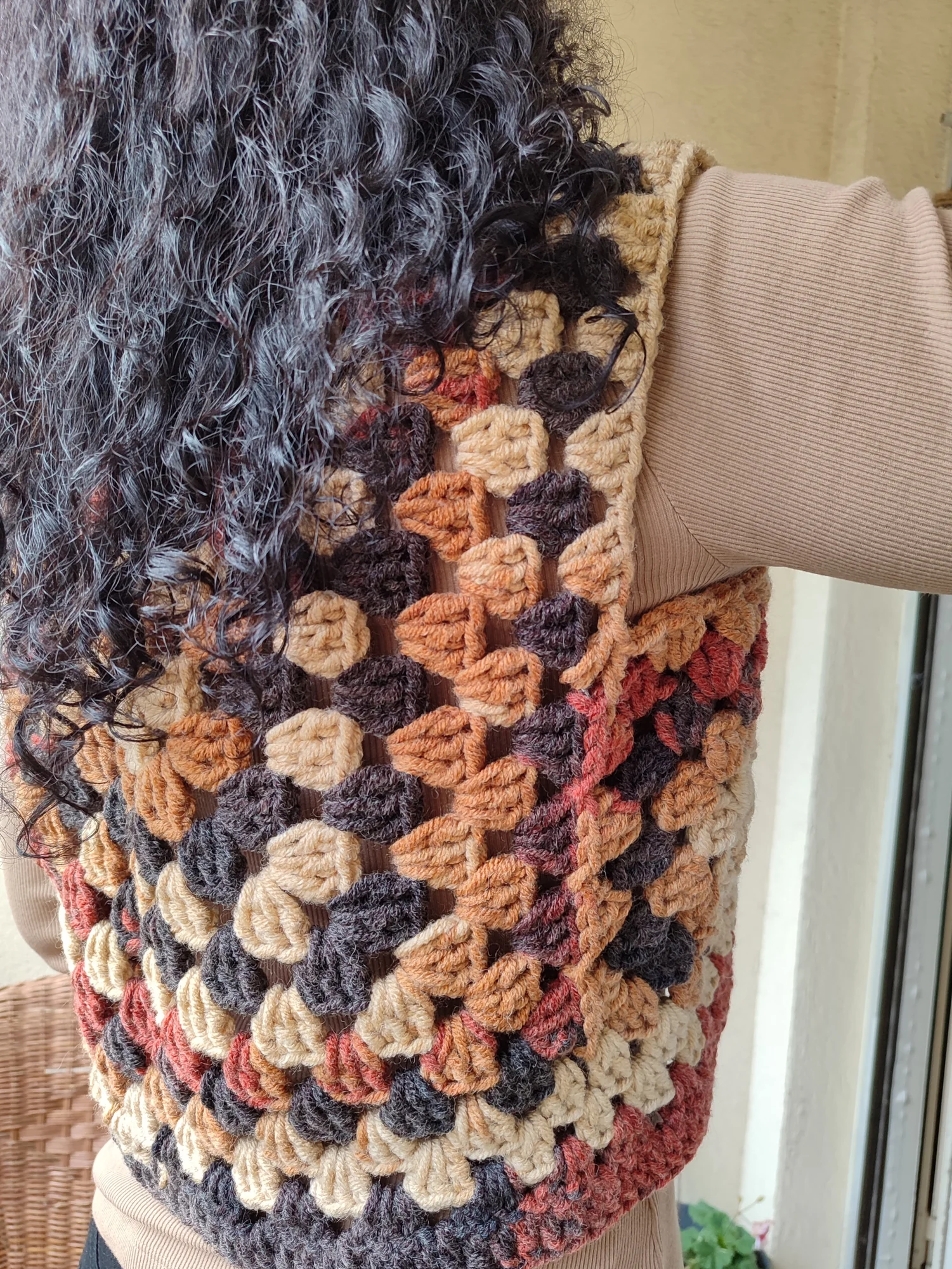 Gilet Nadia .Marron