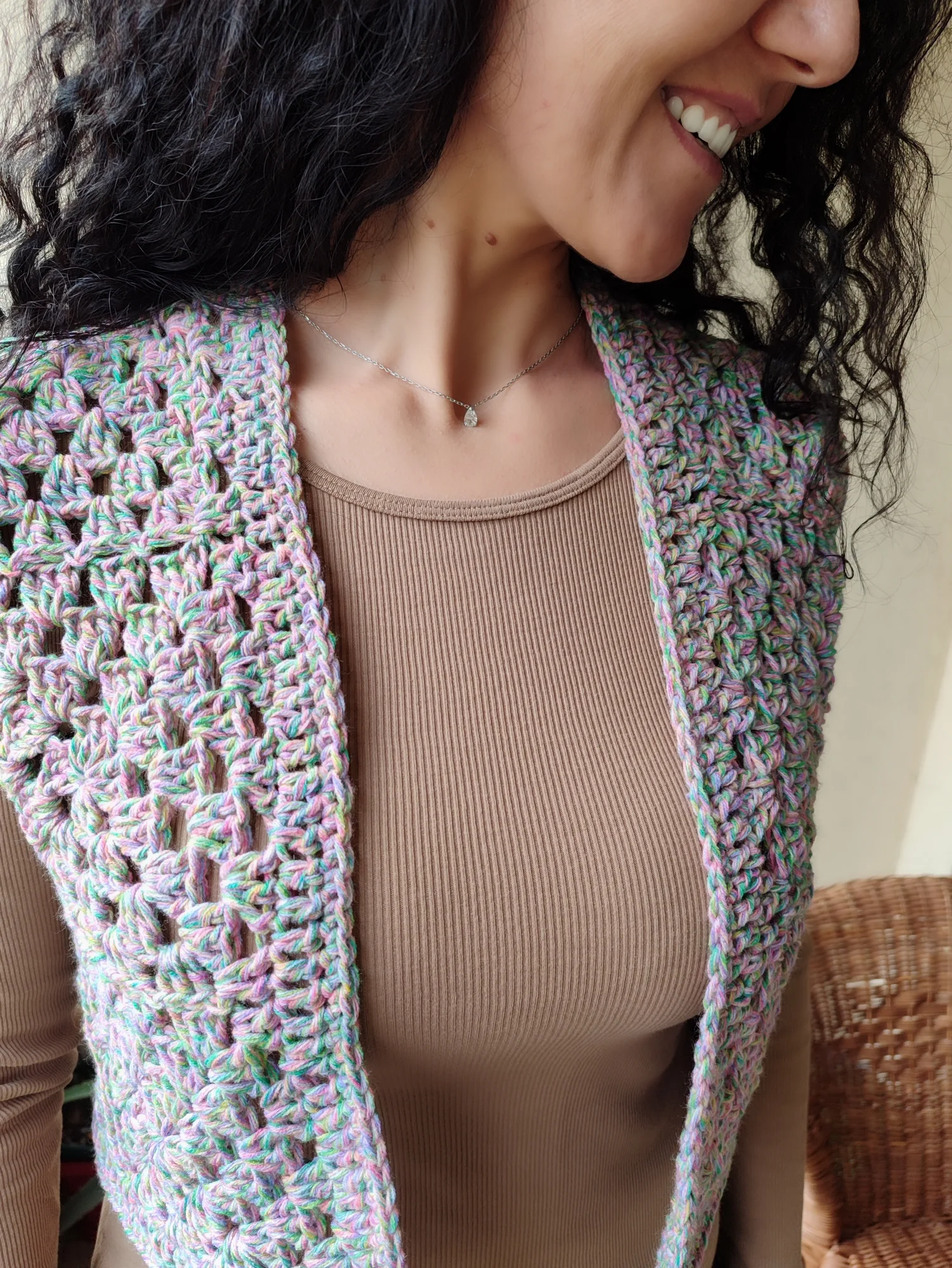 Gilet Nadia .rose