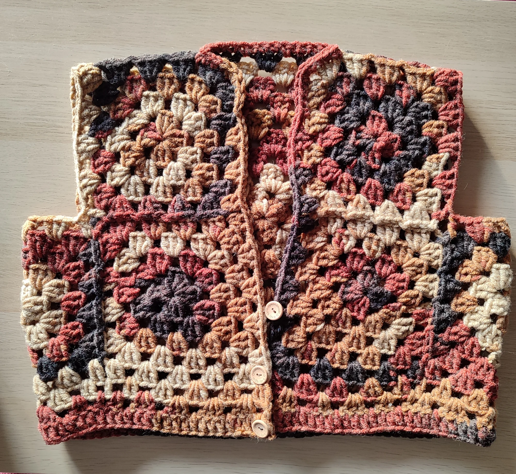 Gilet Nadia .Marron