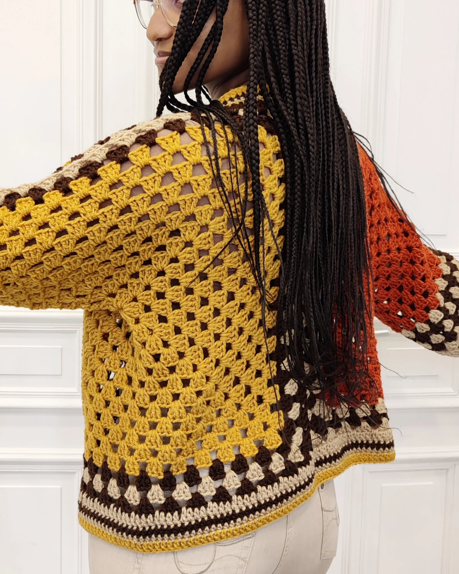 Veste carrée. cumin