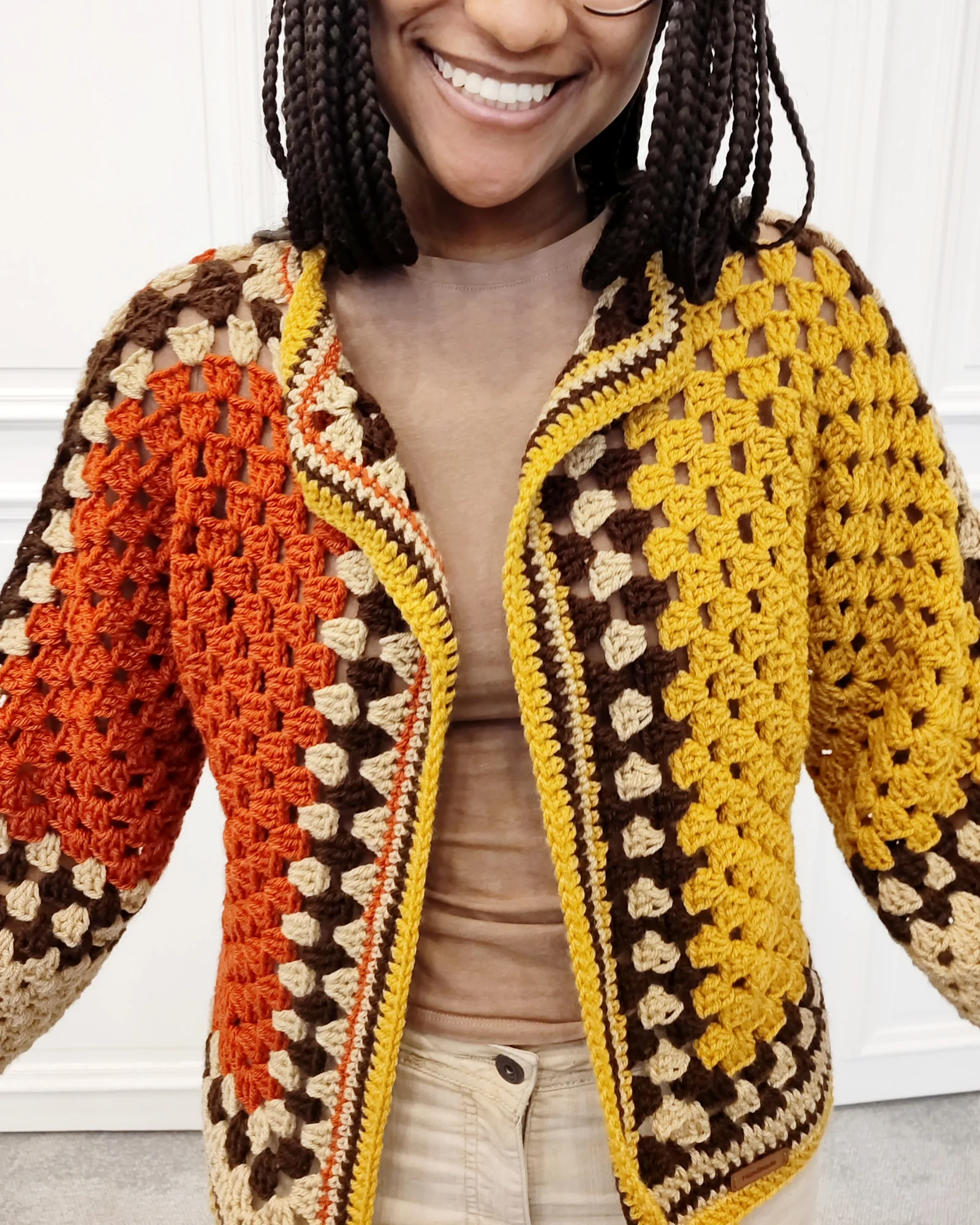Veste carrée. cumin